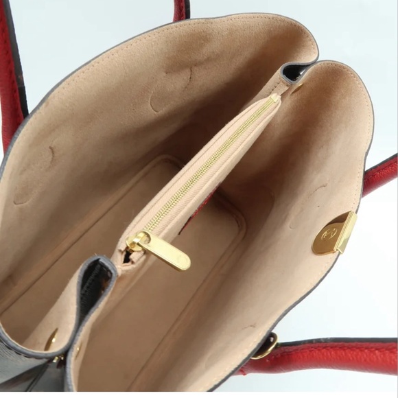 Louis Vuitton Flandrin Brown and Red Monogram Satchel - Picture 15 of 15